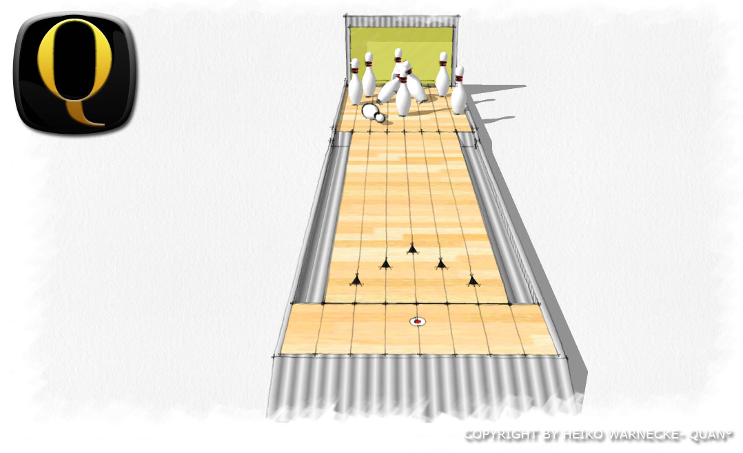 Minigolf trifft Bowling, thematisiertes Adventuregolf mit beweglichen Hindernissen